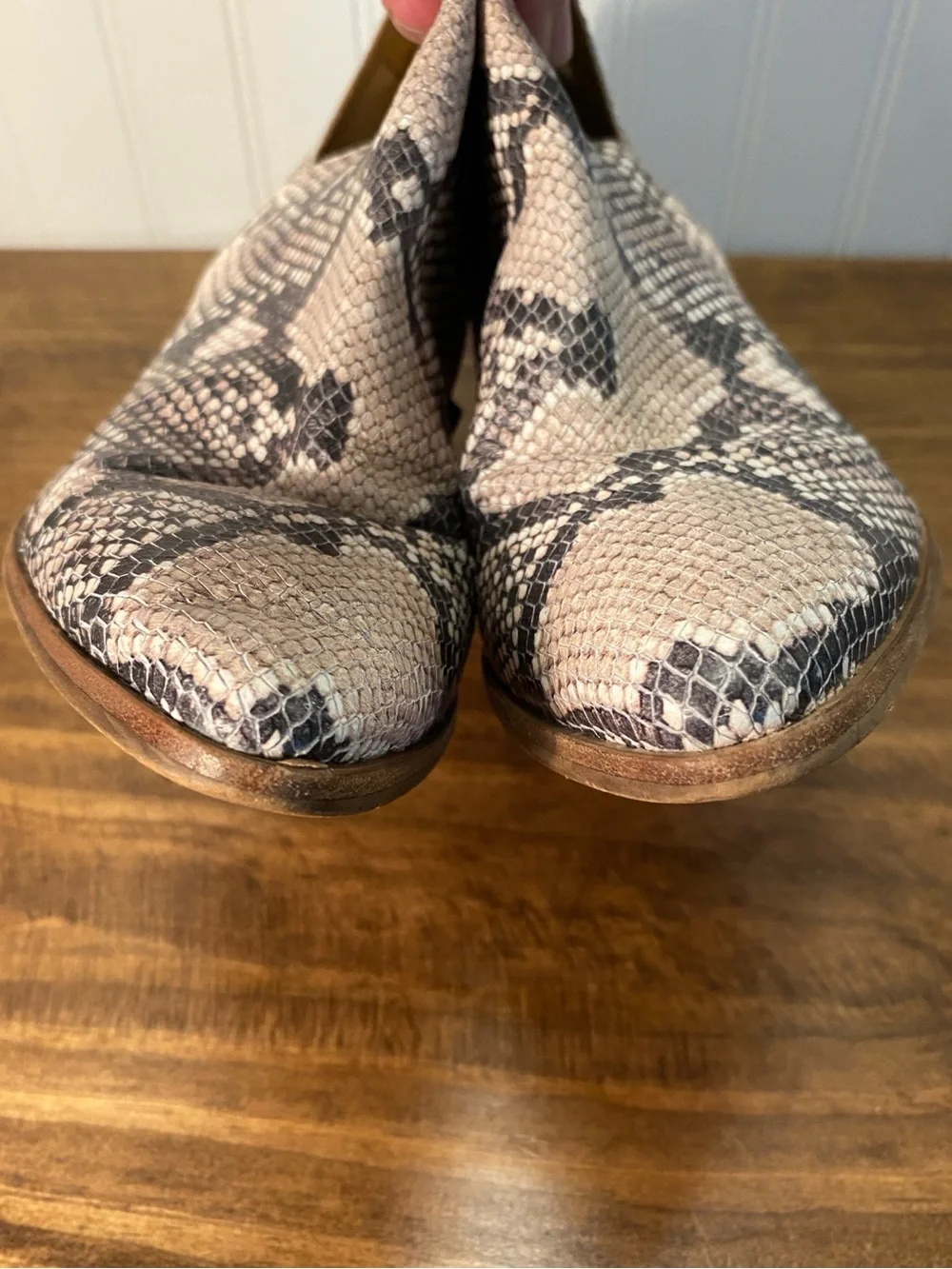 Lucky Brand - Women’s size 8.5 - Leather Upper - Faux Snake-Print Ankle Boots